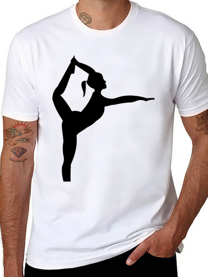 Yoga Pose Black T-Shirt