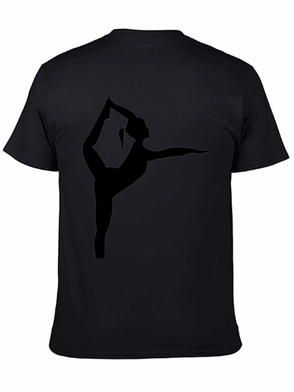 Yoga Pose Black T-Shirt