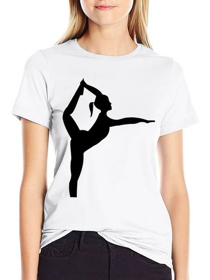 Yoga Pose Black T-Shirt