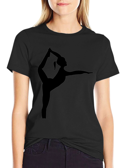 Yoga Pose Black T-Shirt