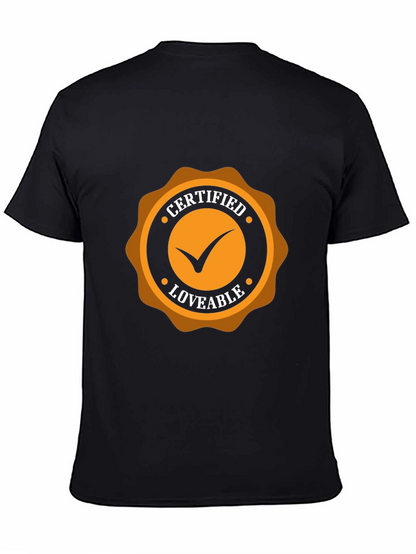 Certified Loveable Black Tee