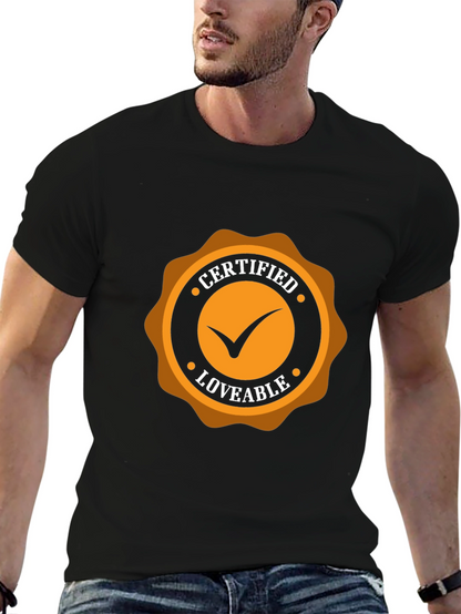 Certified Loveable Black Tee