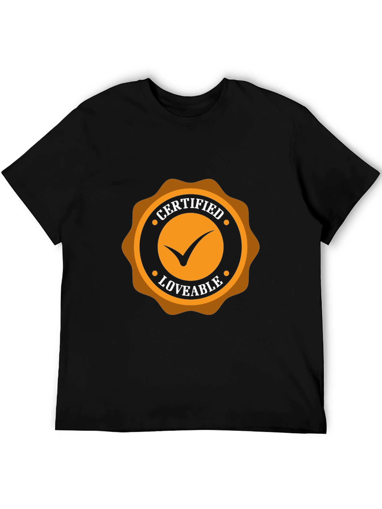 Certified Loveable Black Tee