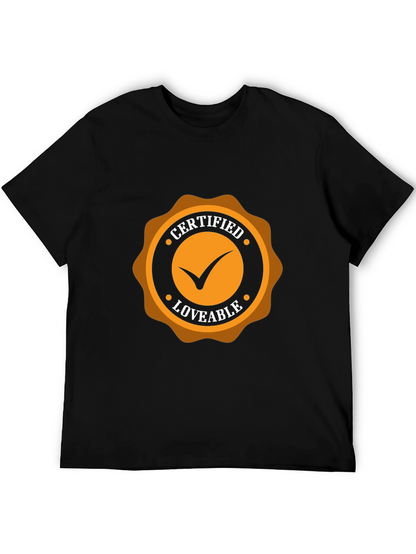 Certified Loveable Black Tee