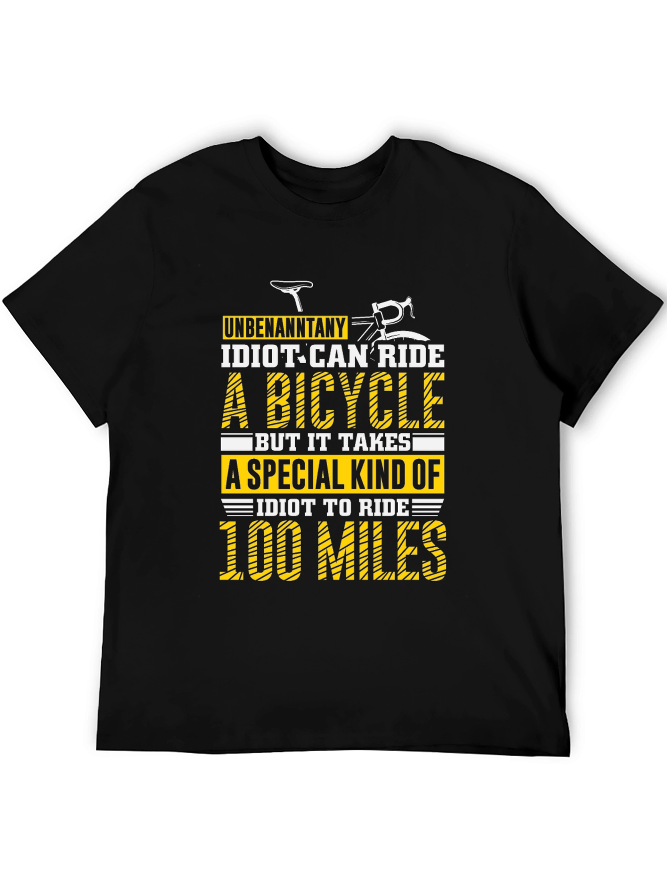 Funny Cycling 100 Miles Graphic Tee
