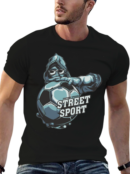 Street Sport Soccer Graphic T-Shirt