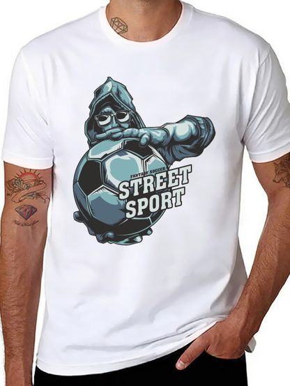 Street Sport Soccer Graphic T-Shirt