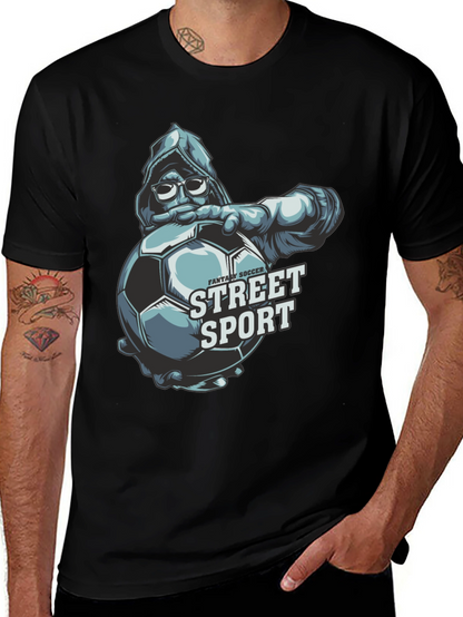 Street Sport Soccer Graphic T-Shirt