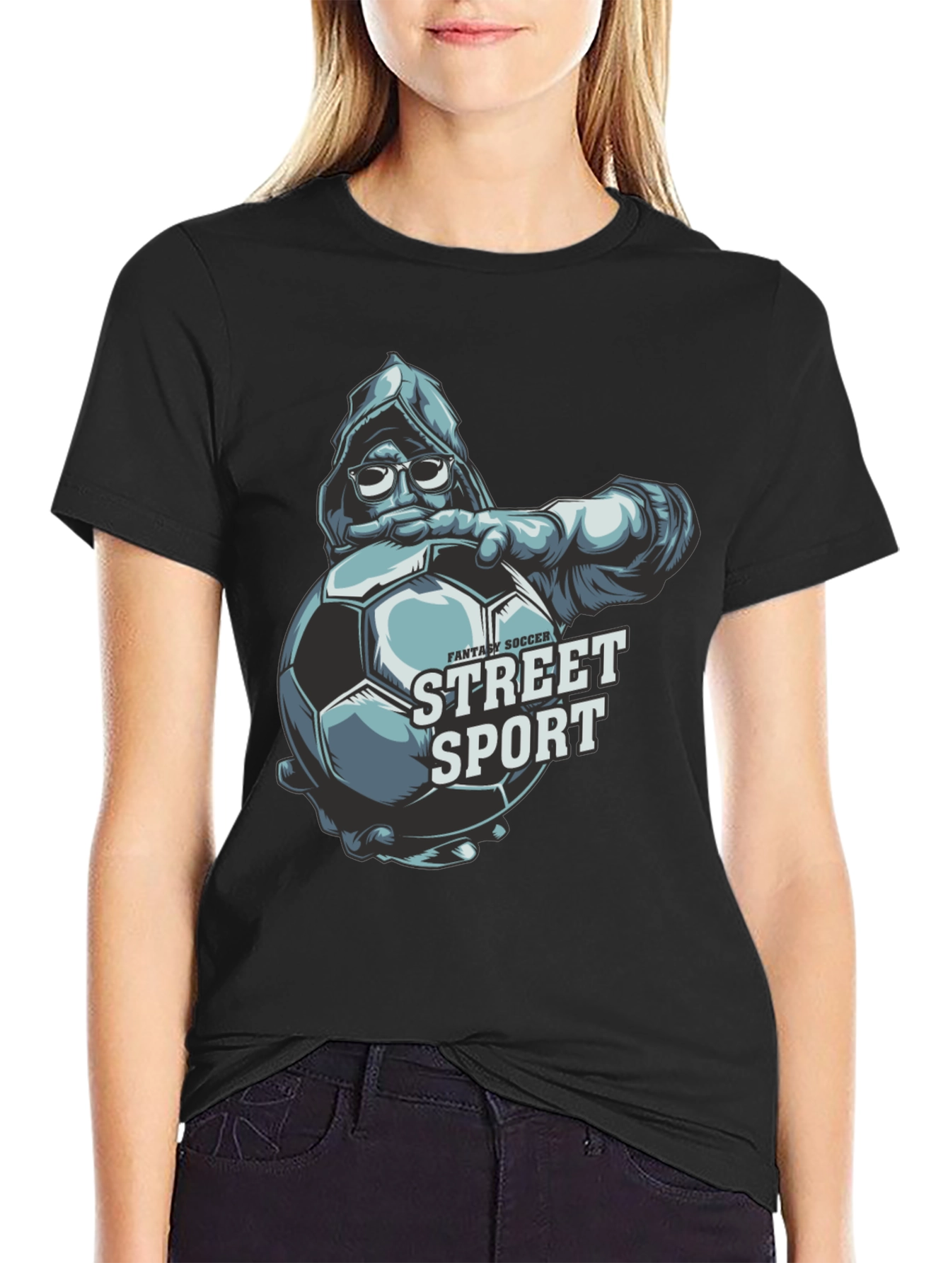 Street Sport Soccer Graphic T-Shirt