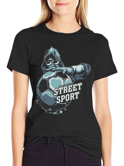 Street Sport Soccer Graphic T-Shirt