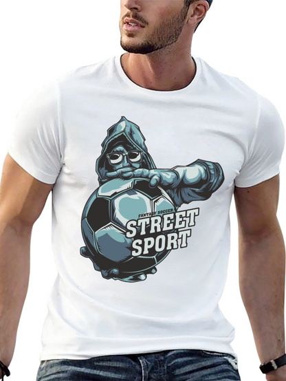 Street Sport Soccer Graphic T-Shirt