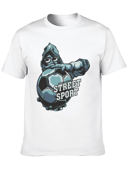 Street Sport Soccer Graphic T-Shirt
