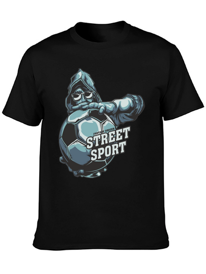 Street Sport Soccer Graphic T-Shirt