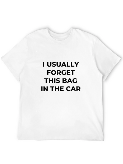 Funny Mens Forget Bag Black T-Shirt