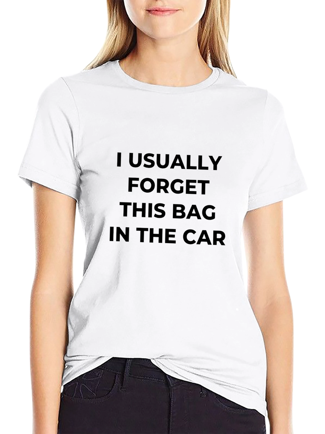 Funny Mens Forget Bag Black T-Shirt