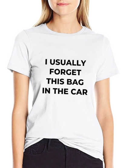 Funny Mens Forget Bag Black T-Shirt