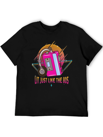 Lit 80s Retro Graphic Tee