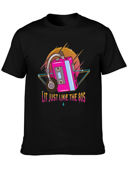 Lit 80s Retro Graphic Tee
