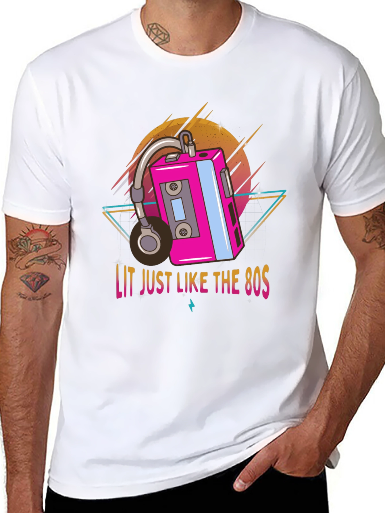 Lit 80s Retro Graphic Tee
