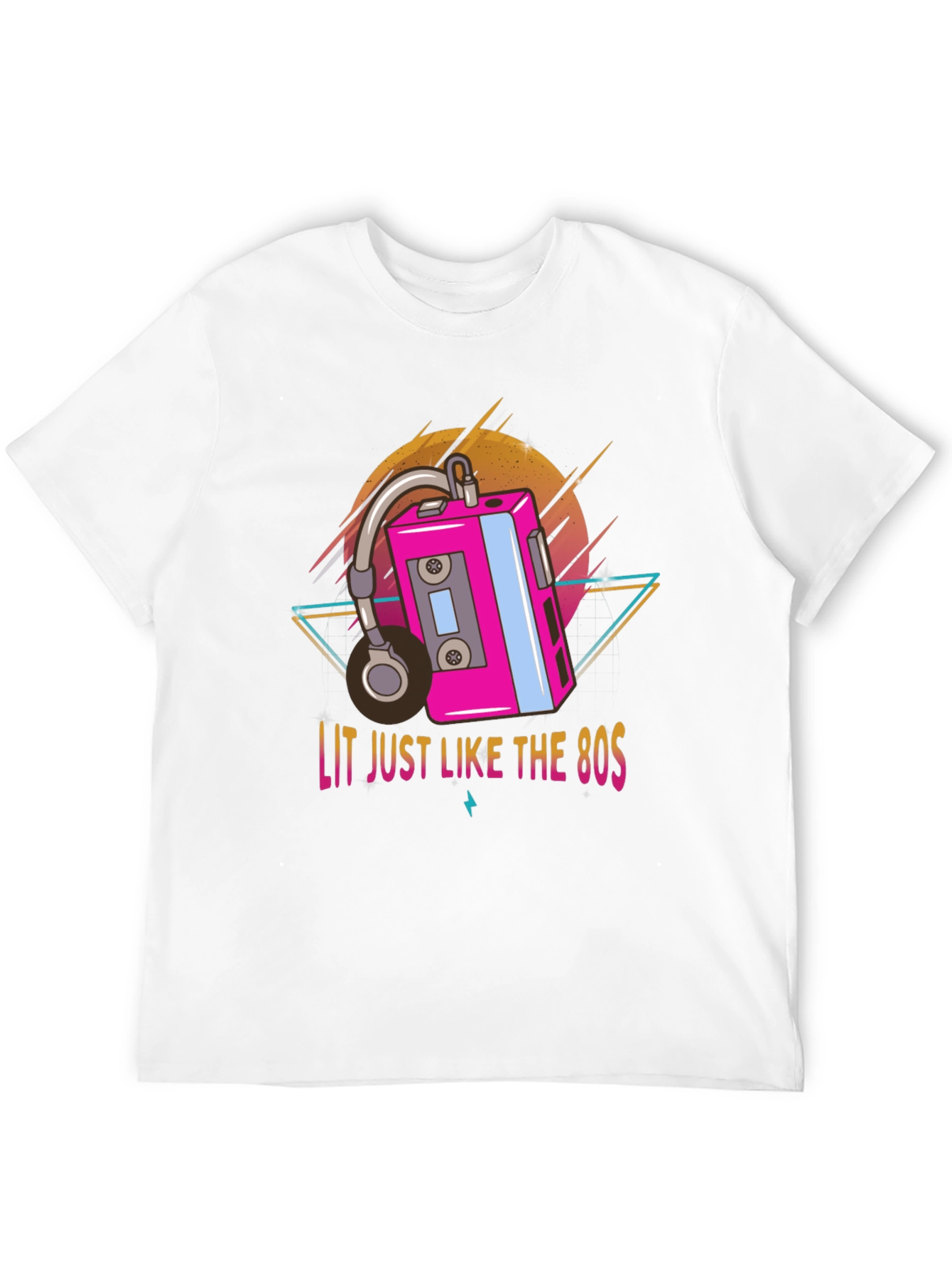 Lit 80s Retro Graphic Tee