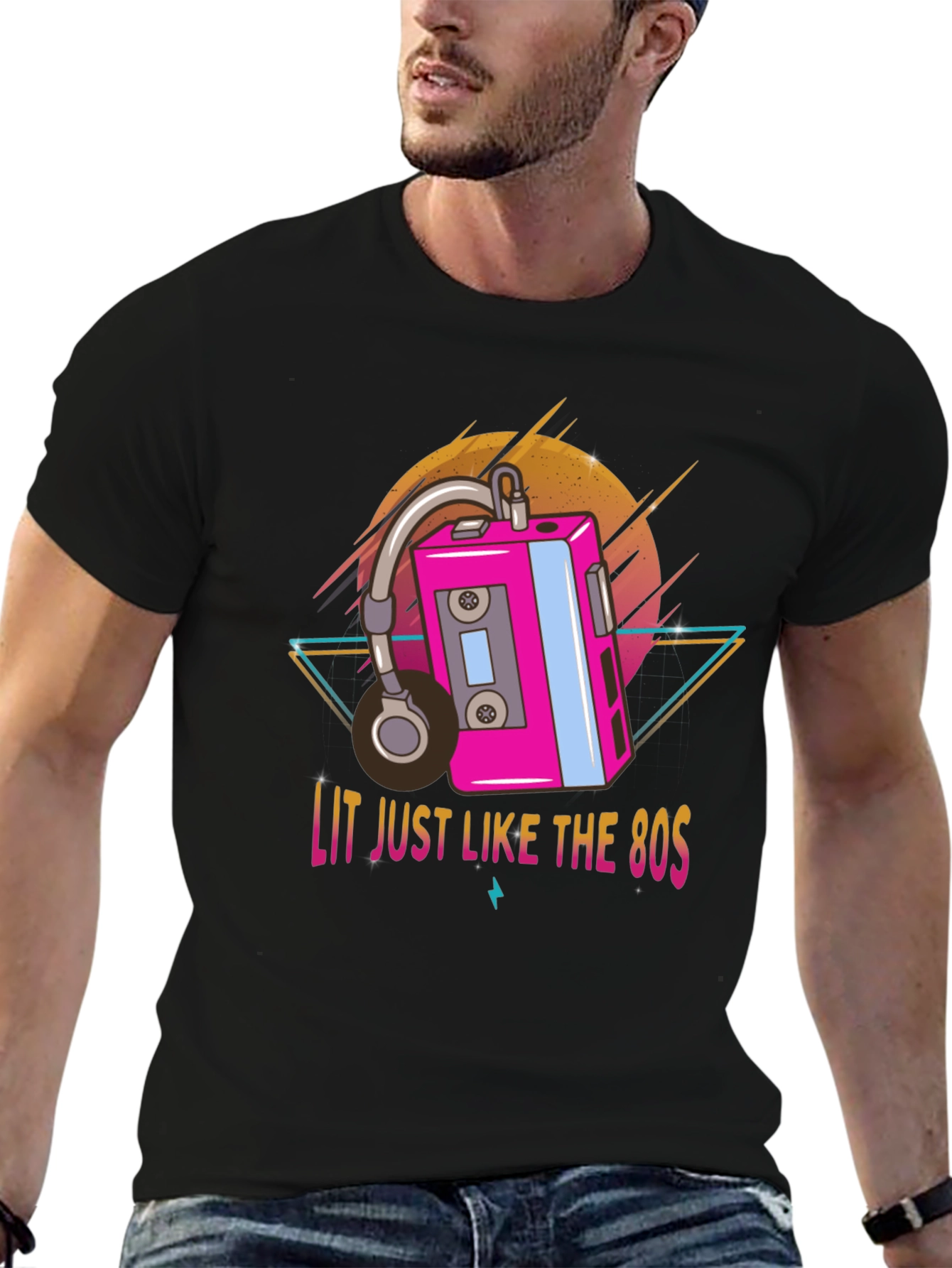 Lit 80s Retro Graphic Tee