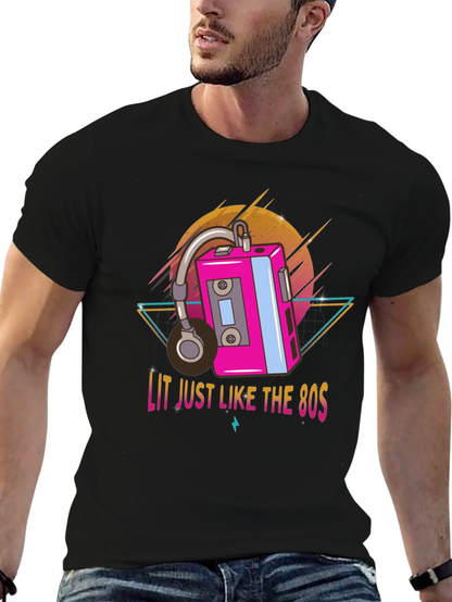 Lit 80s Retro Graphic Tee