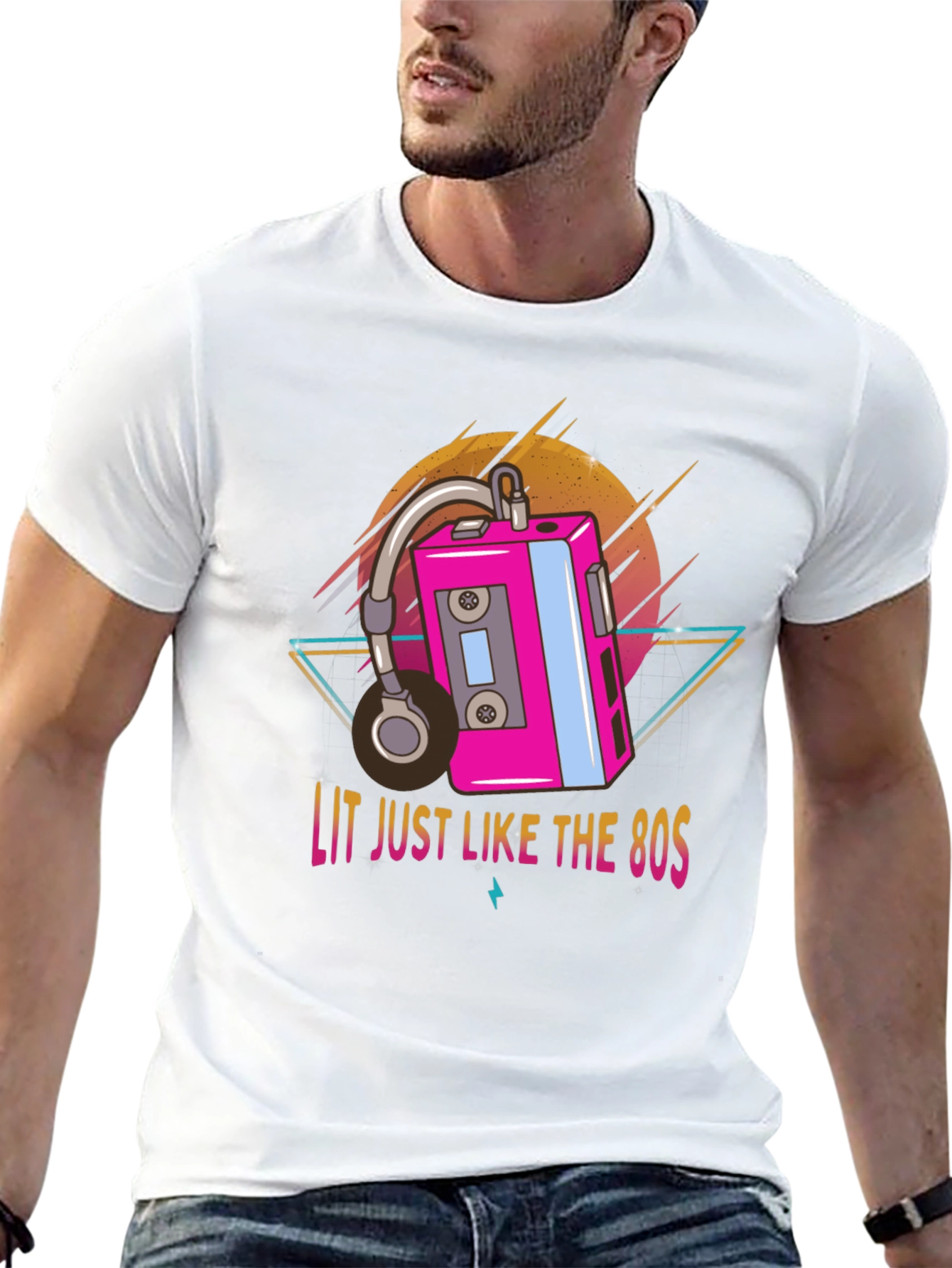 Lit 80s Retro Graphic Tee