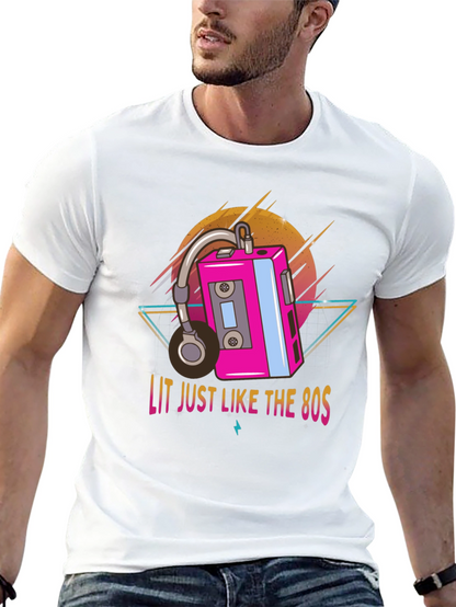 Lit 80s Retro Graphic Tee