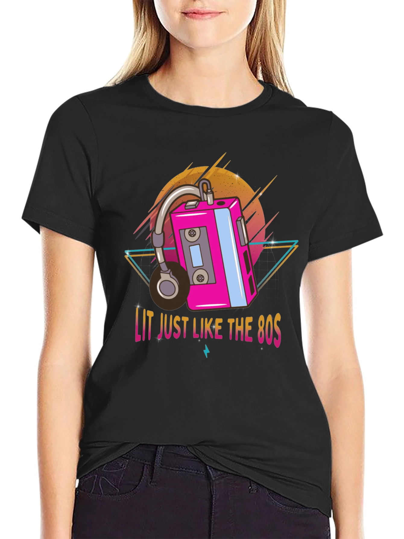 Lit 80s Retro Graphic Tee