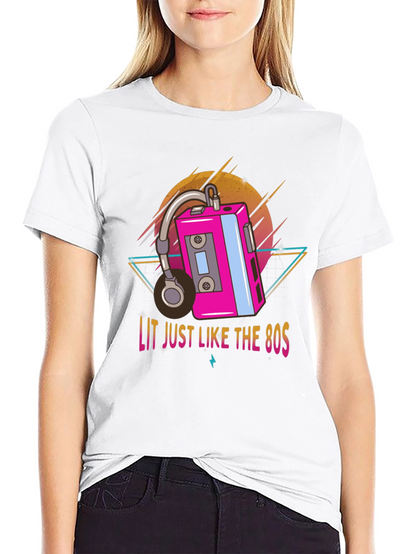 Lit 80s Retro Graphic Tee