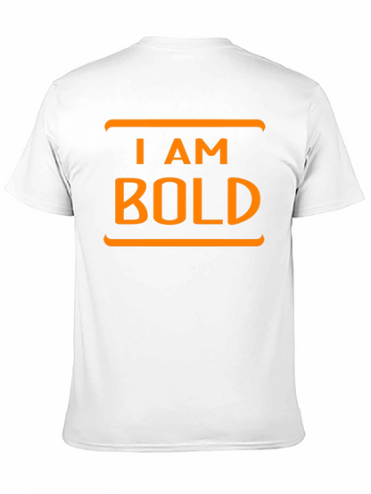 I AM BOLD Graphic Tee - Black Cotton T-Shirt