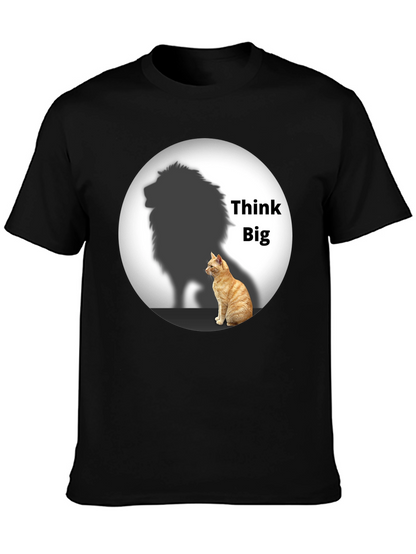 Think Big Cat Lion Shadow T-Shirt