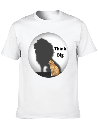 Think Big Cat Lion Shadow T-Shirt