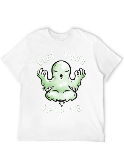 Lift Your Spirits Ghost Meditation Graphic Tee