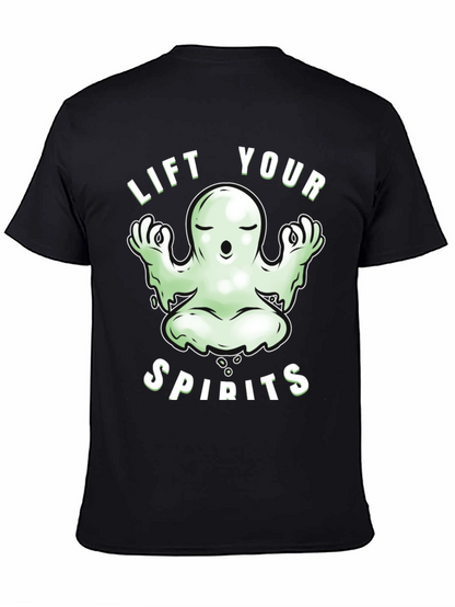Lift Your Spirits Ghost Meditation Graphic Tee