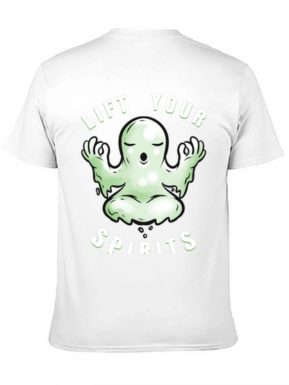 Lift Your Spirits Ghost Meditation Graphic Tee