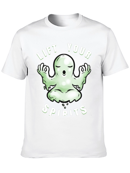 Lift Your Spirits Ghost Meditation Graphic Tee