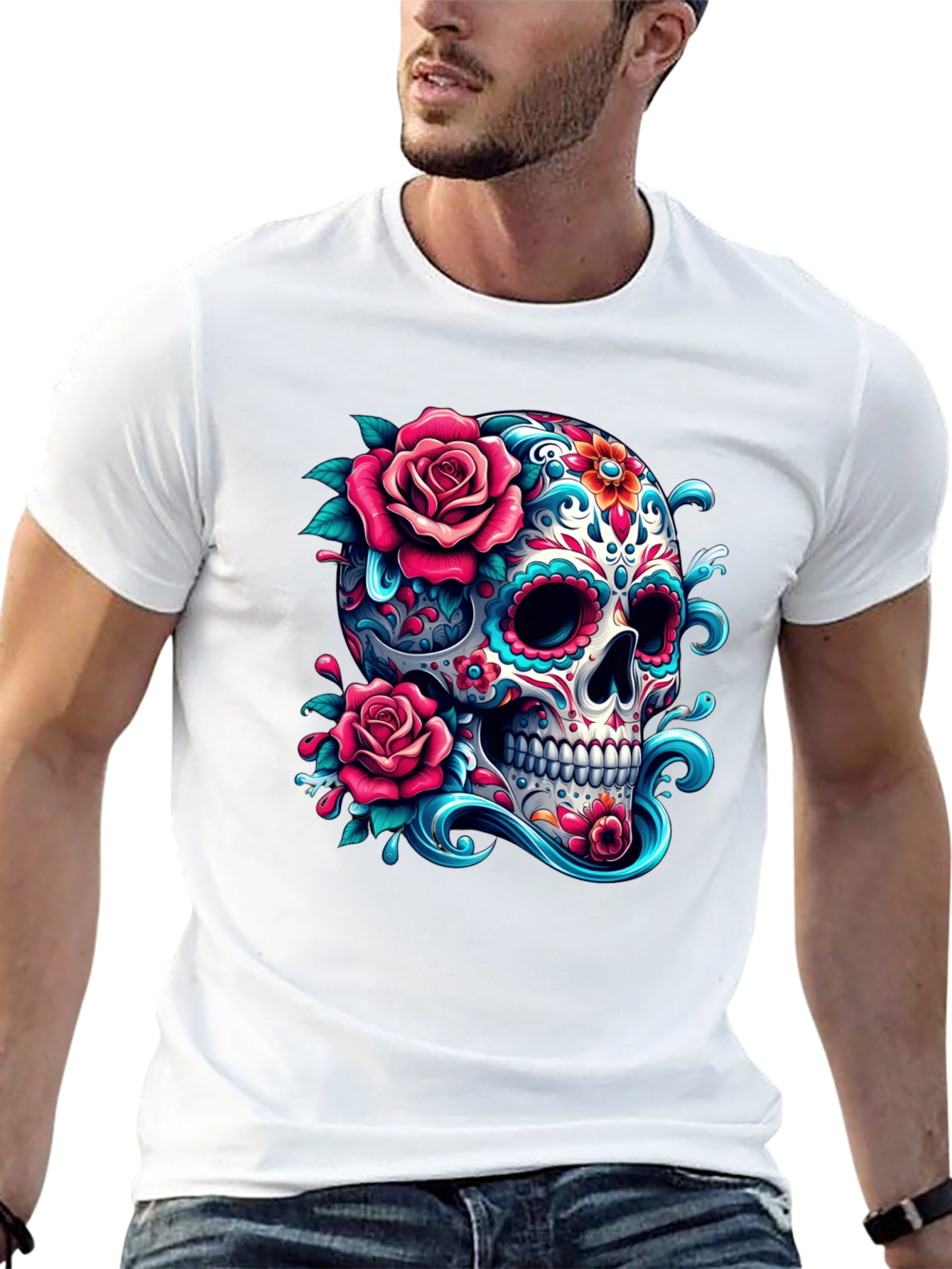 Sugar Skull Rose T-Shirt