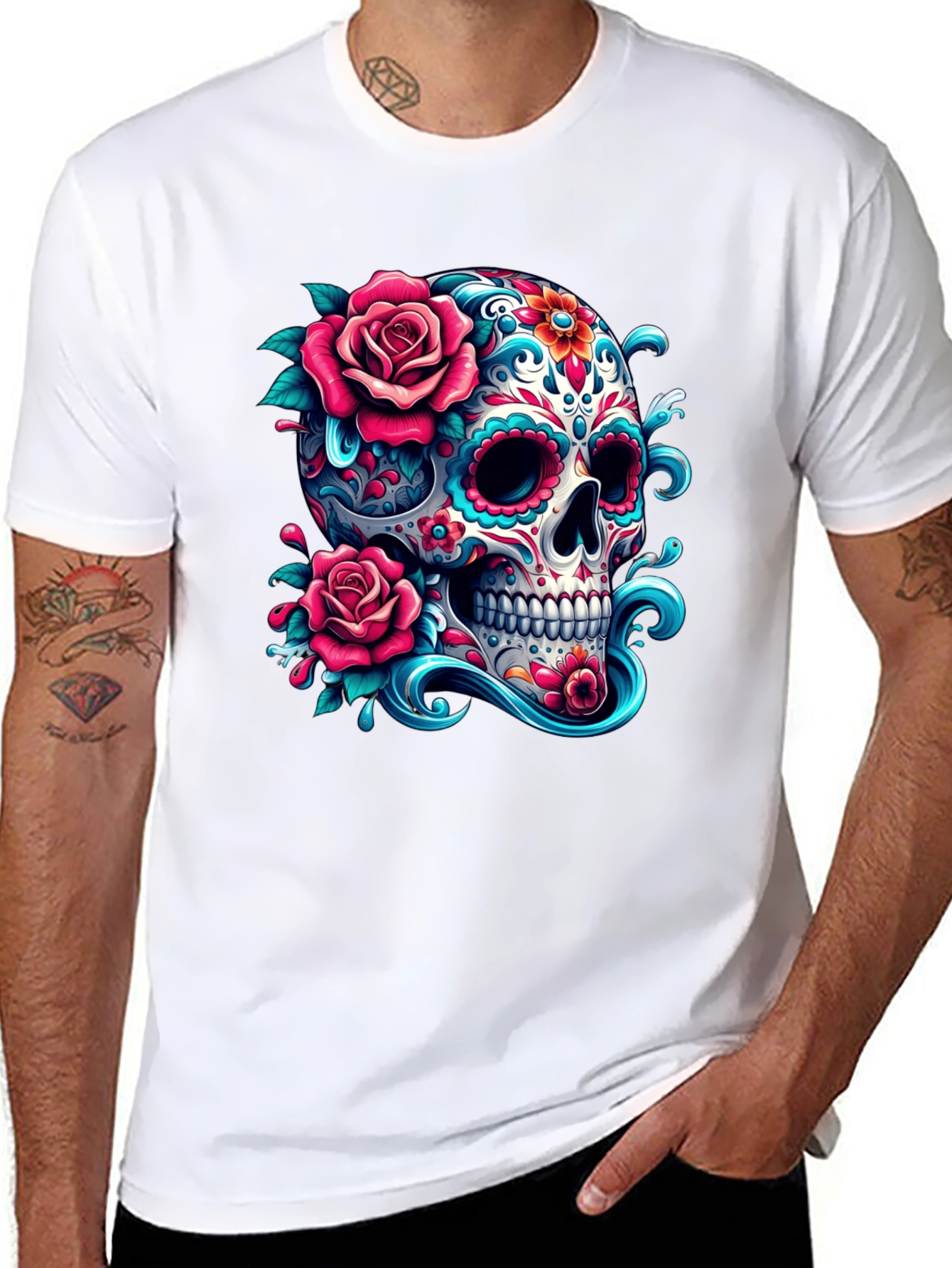 Sugar Skull Rose T-Shirt