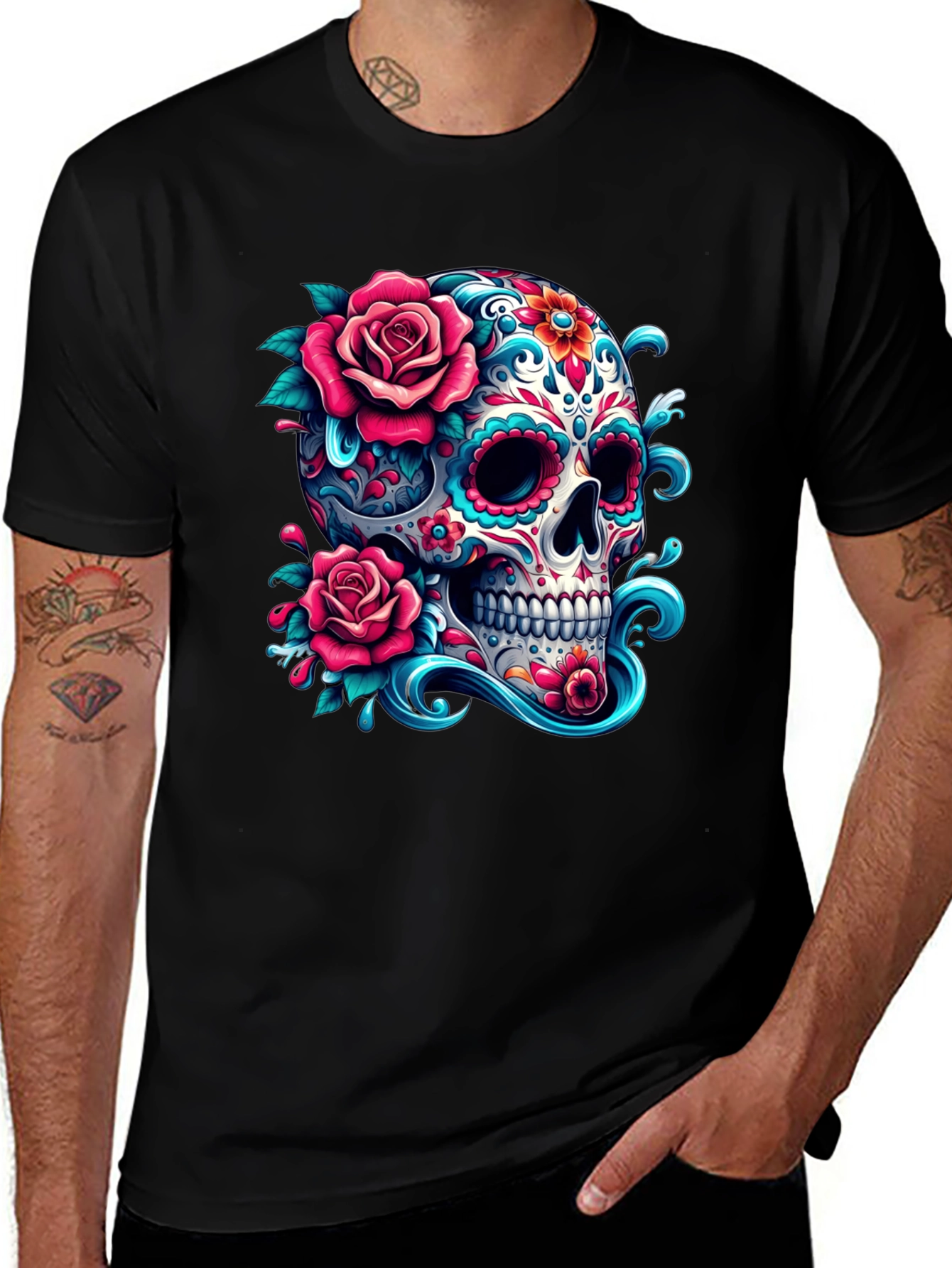Sugar Skull Rose T-Shirt