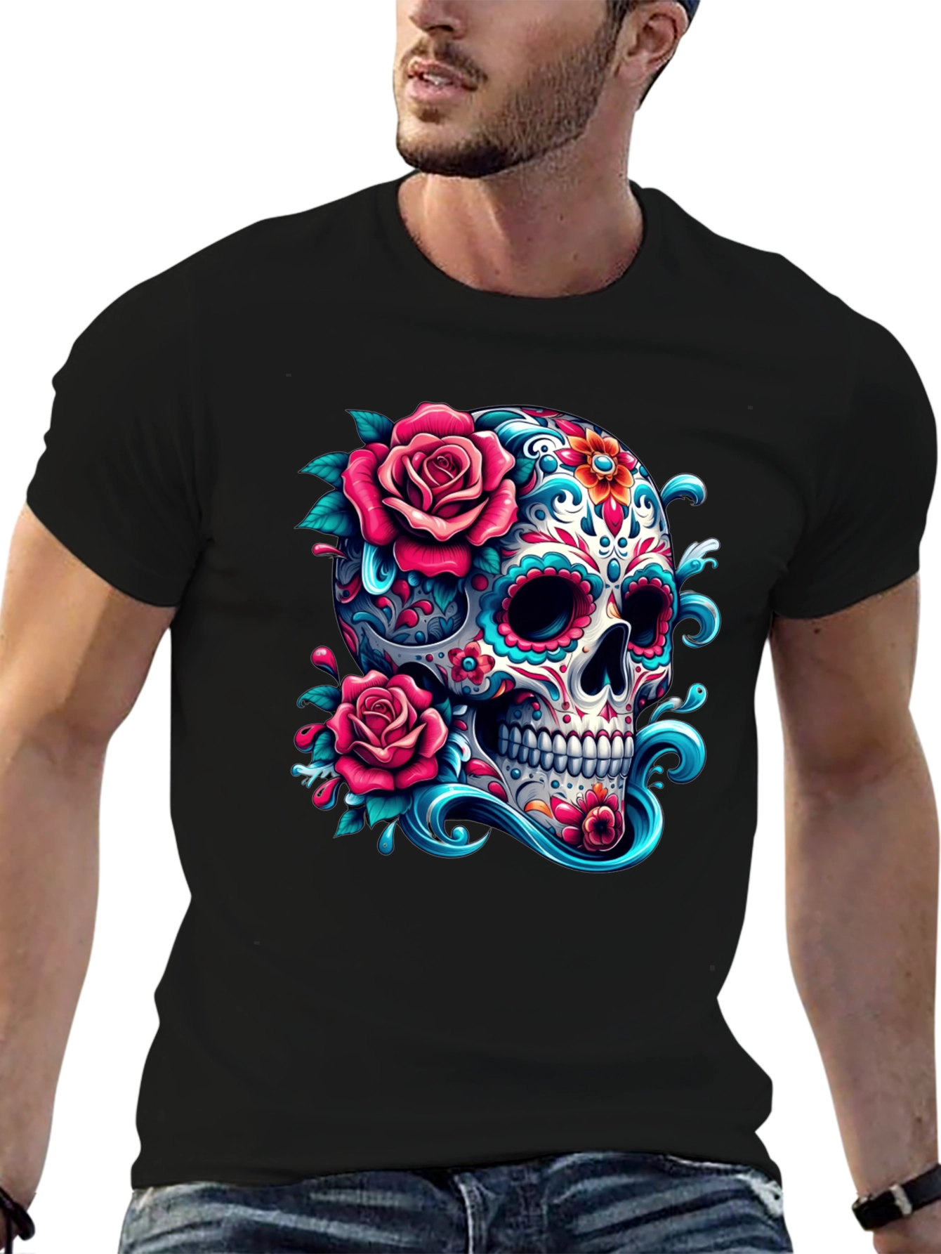 Sugar Skull Rose T-Shirt