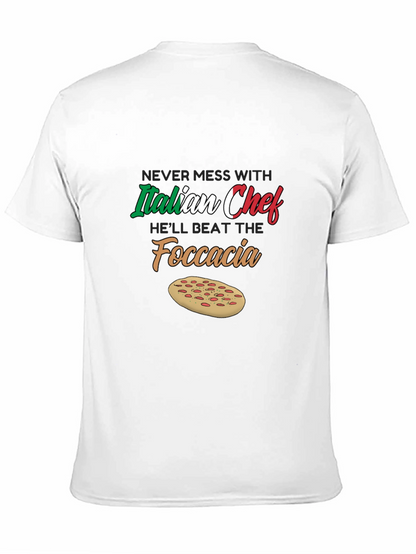 Italian Chef Focaccia Graphic T-Shirt