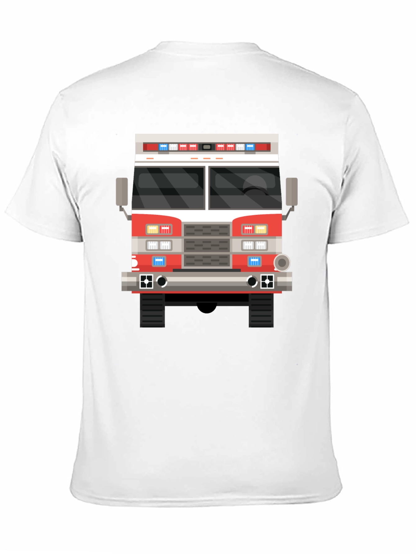 Fire Truck T-Shirt - Black Graphic Tee