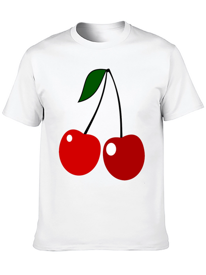 Cherry Graphic Tee - Classic Fruit Design