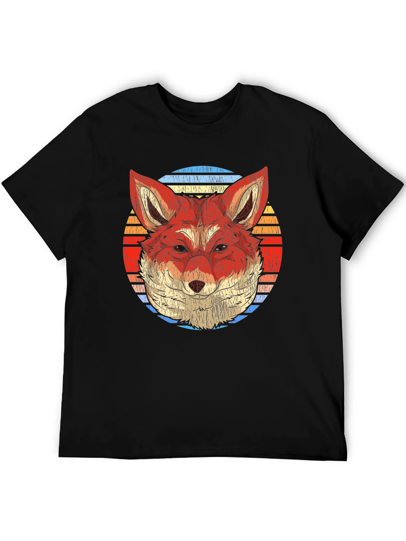 Retro Fox Graphic T-Shirt - Soft Cotton Blend