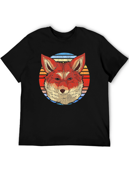 Retro Fox Graphic T-Shirt - Soft Cotton Blend