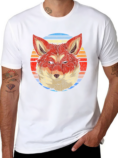 Retro Fox Graphic T-Shirt - Soft Cotton Blend