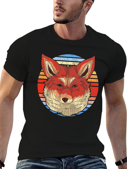 Retro Fox Graphic T-Shirt - Soft Cotton Blend