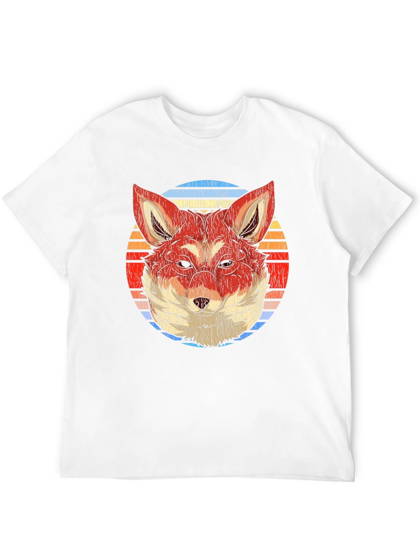 Retro Fox Graphic T-Shirt - Soft Cotton Blend