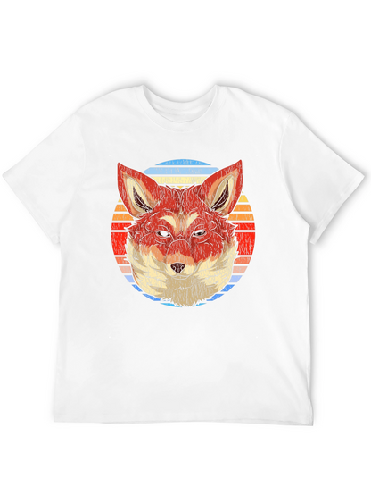 Retro Fox Graphic T-Shirt - Soft Cotton Blend